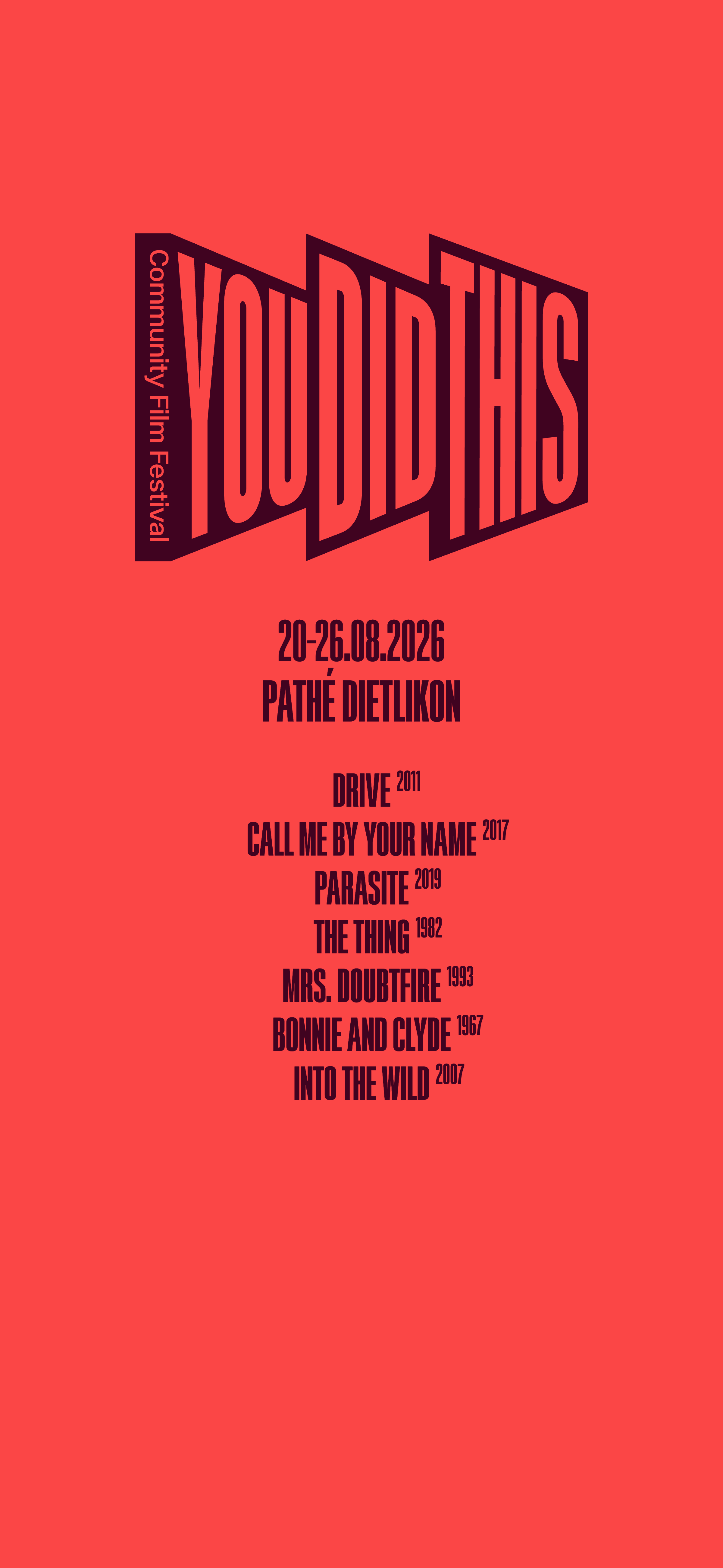 YDT 2026 Tickets Pathé Dietlikon