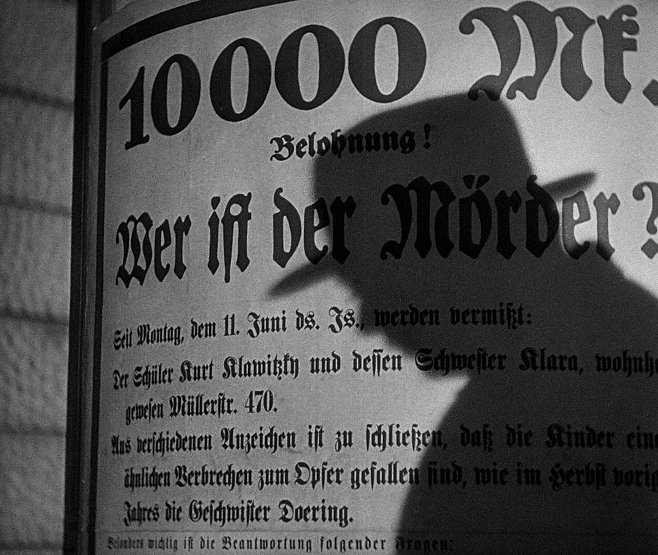 M - Eine Stadt sucht einen Mörder